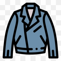Leather Jacket - Free Fashion Icons Long Sleeve Png,Icon Moto Leathers