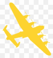 Lancaster Bomber Silhouette - Free Vector Silhouettes Transparent Spitfire Plane png