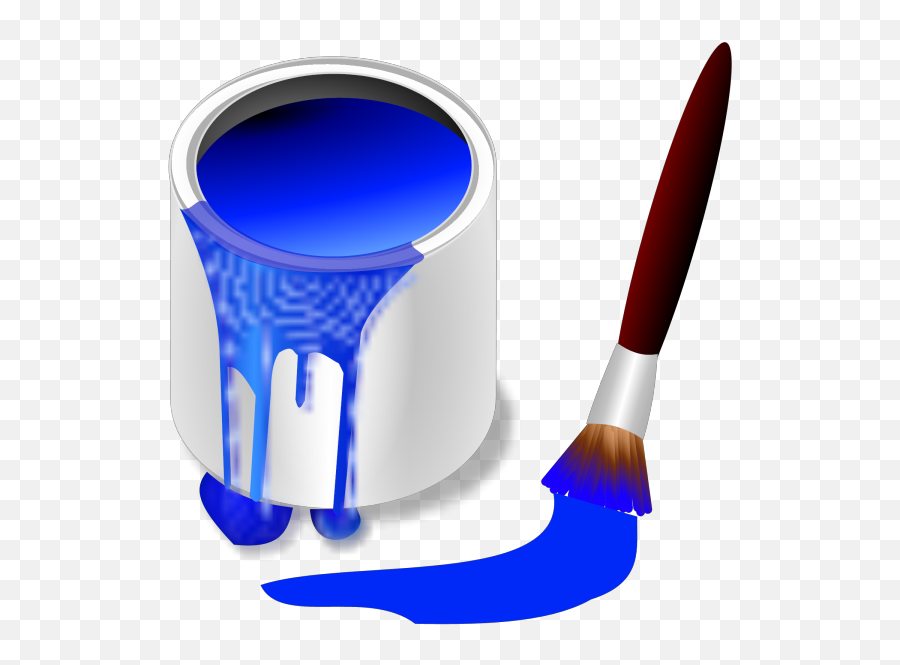 Paintbrush Png Svg Clip Art For Web - Download Clip Art Blue Paint Clipart,Paint Brushes Icon