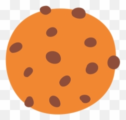 Chocolate Chips Cookie Flat Transparent Png U0026 Svg Vector - Circle
