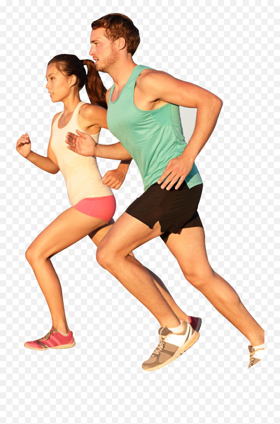 Download Running Man And Women Png Image For Free - People Running Png,Man Running Png