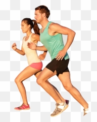 Download Running Man And Women Png Image For Free - People Png