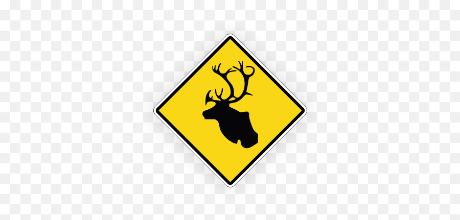 Caribou Crossing Sign Devco Consulting - Traffic Sign Png,Caribou Png