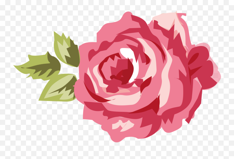 Romantic Pink Flower Border Png Transparent Picture Mart - Shabby Chic Floral Clip Art,Flower Border Png