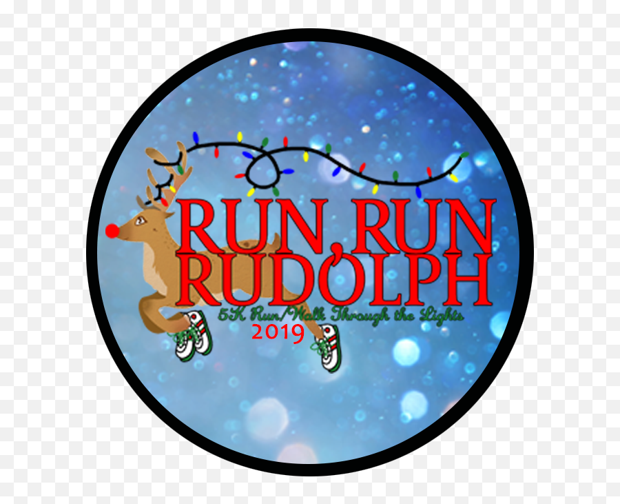 Run Rudolph 5k U2014 Christmas - Circle Png,Rudolph Png