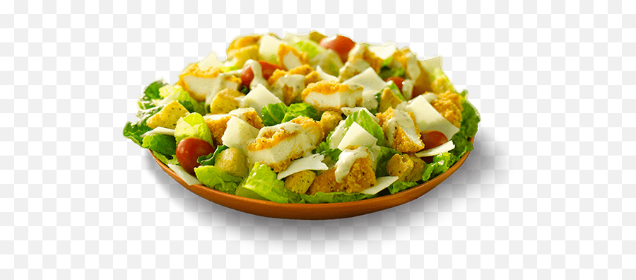 Spicy Chicken Caesar Salad Half - Half Spicy Chicken Caesar Salad Png,Caesar Salad Png