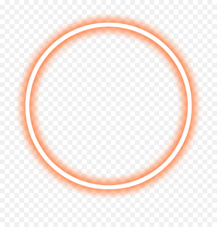 Circle Neon Lights Transparent Clipart - Circle Png,Orange Circle Png