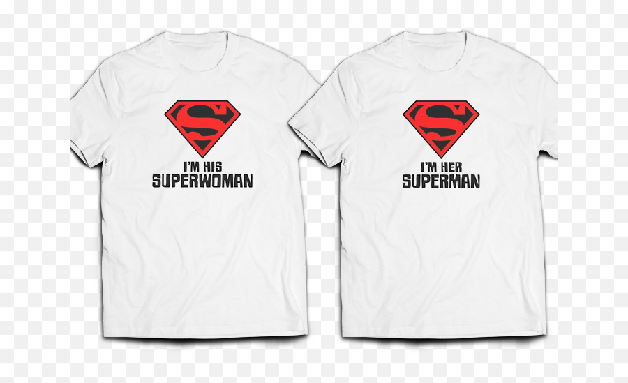 Superman U0026 Superwoman T - Shirt Superman And Superwoman Shirts Png,Superwoman Logo