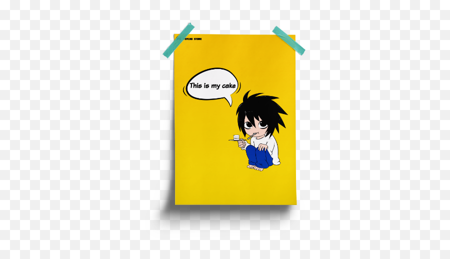 Death Note Anime Posters India This Is My Cake - Death Note Characters Png,Death Note Png