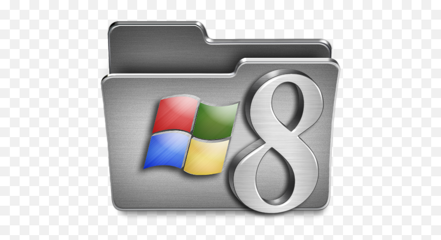 Windows 8 Folder Free Icon Of Steel - Icon Files Windows 7 Png,Windows 8.1 Logo