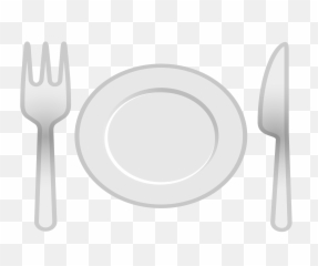 Plate Emoji Png - Fork And Knife Emoji Png,Knife Emoji Png