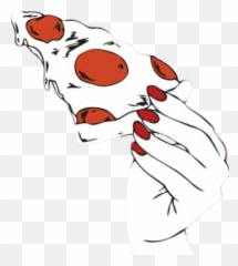 White Pizza Cartoon Transparent Png - Cartoon Aesthetic,Pizza Cartoon Png
