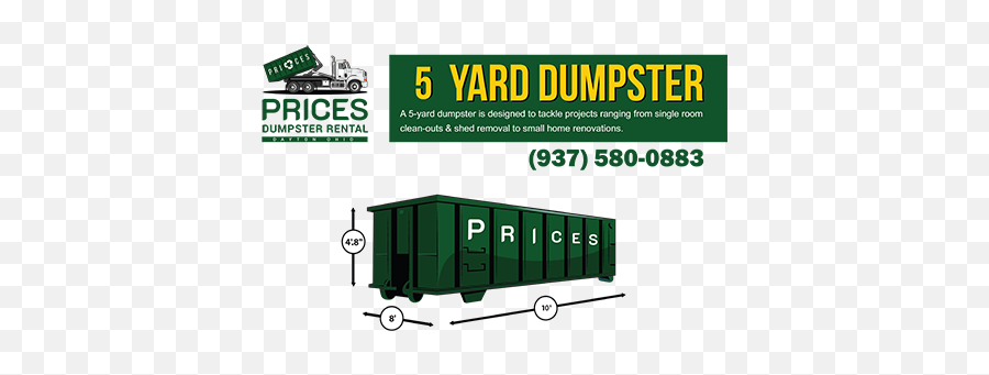 Dayton 5 Yard Dumpster Rental - 5 Yard Dumpster Rental Png,Dumpster Png