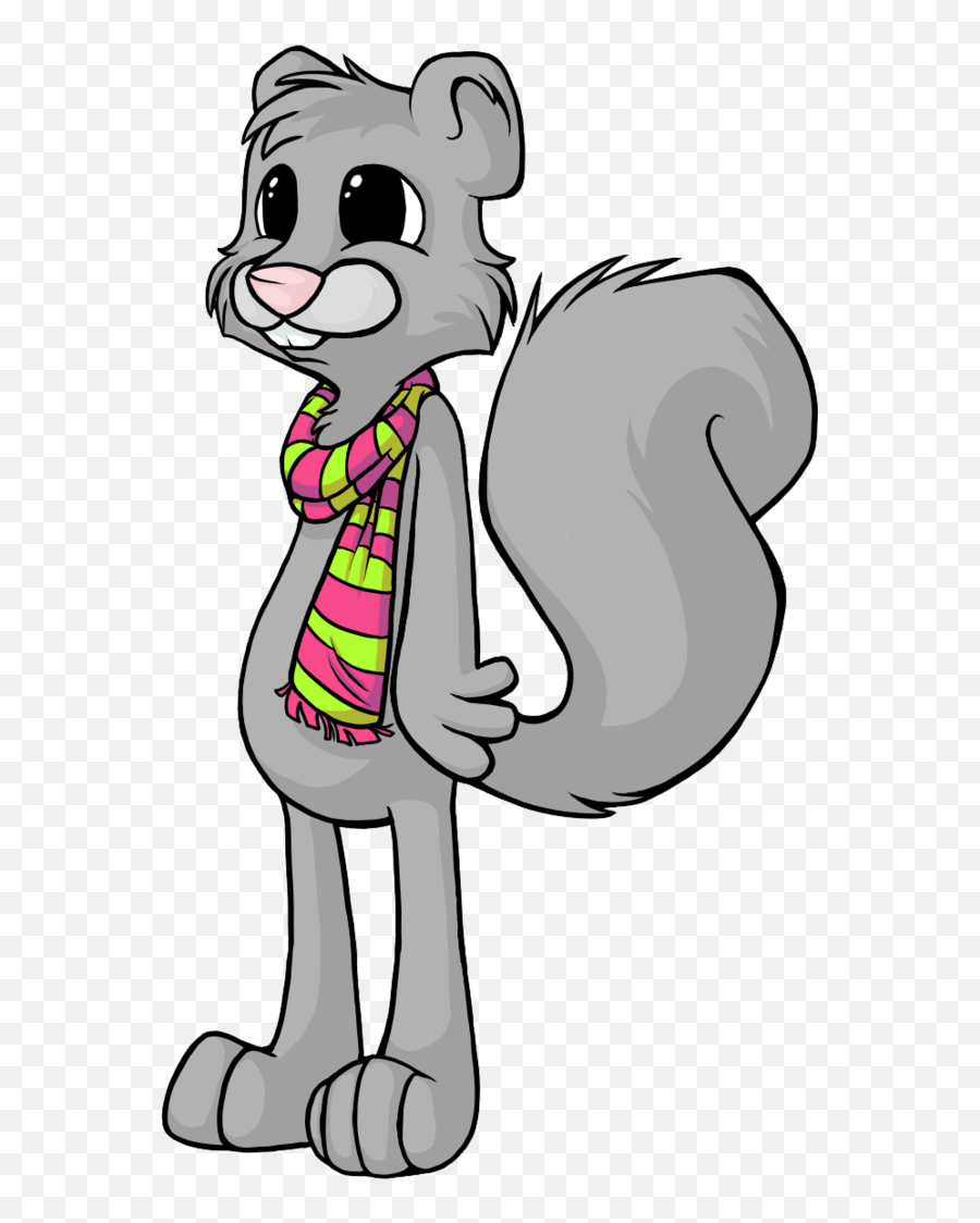 Download Hd Squirrel Clipart - Old Squirrel Cartoon Old Gray Squirrel Cartoon Png,Squirrel Clipart Png