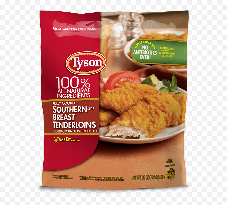 Southern Style Chicken Tenders - Tyson Chicken Breast Tenderloins Png,Chicken Tenders Png
