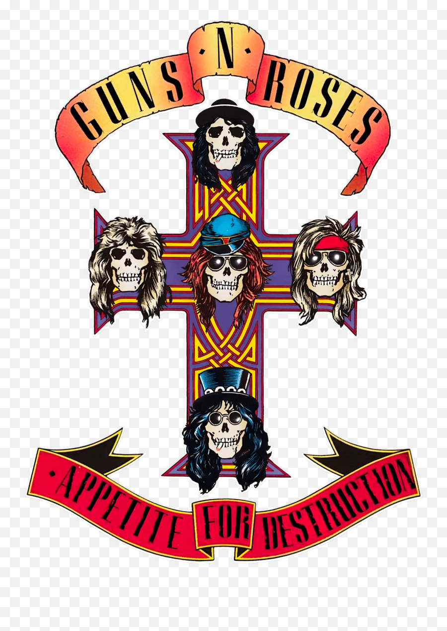 Guns N Roses Logo - Guns N Roses Appetite Png,Team Skull Logo