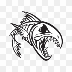 Fish Bones Skull Skeleton 06148 Png