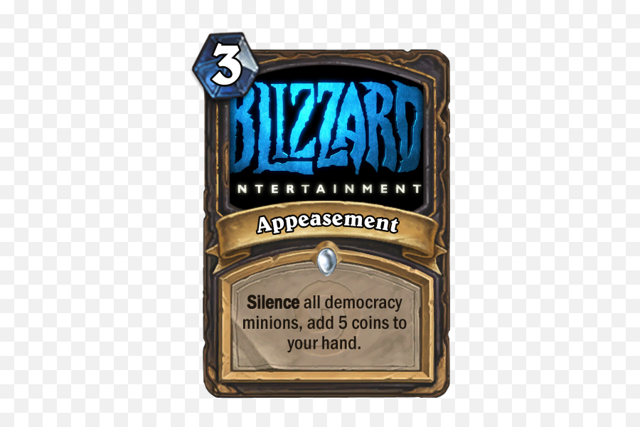 Cool New Card From Activision Blizzard - Chinese Government Blizzard Hearthstone Card Png,Activision Blizzard Logo