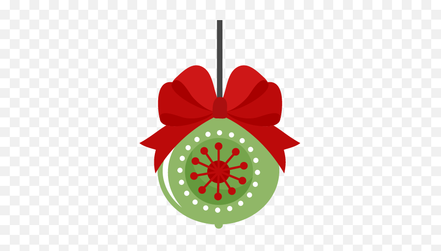 Red Christmas Ball Ornament Clip Art - Christmas Ornament Clip Art Png,Red Christmas Ornament Png