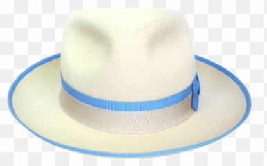 White Teardrop Fedora Hat - Cowboy Hat Png,Fedora Transparent