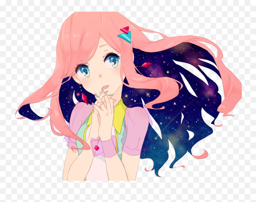 Download Hd Kawaii Girl Render By Rinny Chan26 - D6kwdcy Transparent Aesthetic Anime Girl Png,Cupped Hands Png