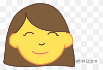 Woman Face People Emoji Story Book Differentiated - Happy png