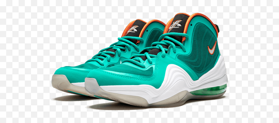 Nike Air Penny 5 Miami Dolphins - 537331 300 Round Toe Png,Miami Dolphins Png