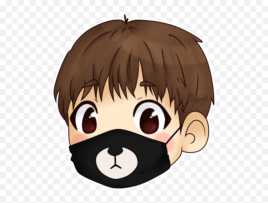 Download - Bts Faces Cartoon Drawing Png,Bts V Transparent