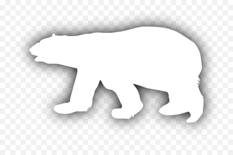 Free Icons Png Design Of Polar Bear - Polar Bear Silhouette Clipart,Polar Bear Png