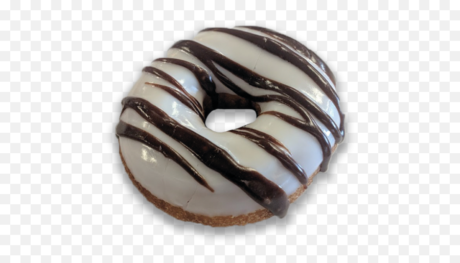 Featured Donuts - Vanilla Frosted Chocolate Drizzle Donut Png,Rebel Donut Icon