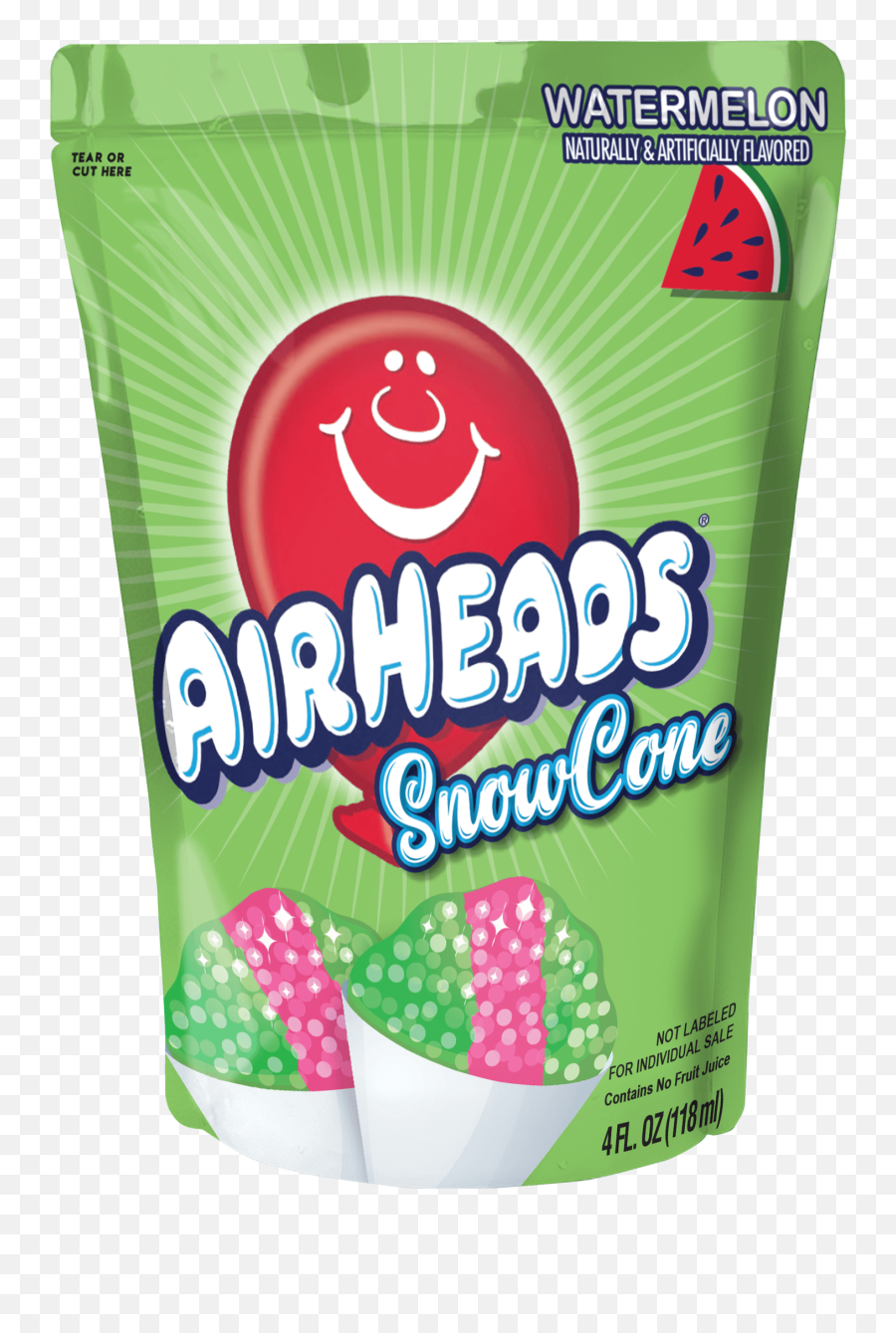 Air Heads Snow Cone 6 Pack - 3 White Mystery 3 Watermelon Product Label Png,Snow Cone Icon