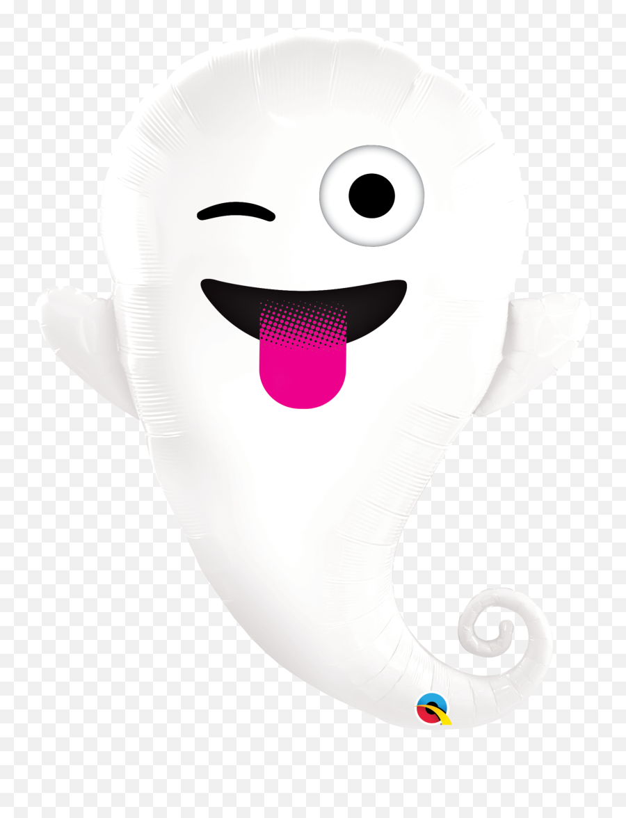 Emoji Ghost Balloon Foil Mylar 34 Inches Png Transparent