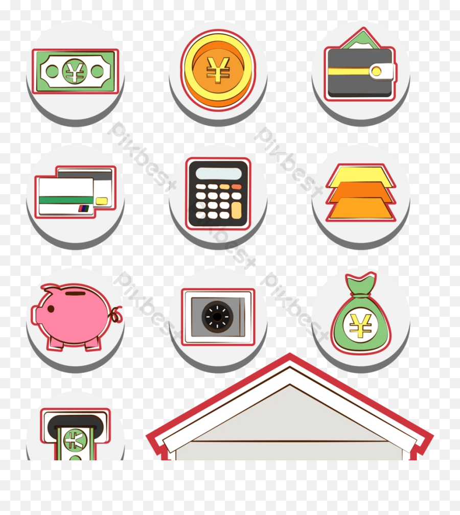 Bank Building And Icon Vector Picture Ai Free Download - Smart Device Png,Personal Icon Vector