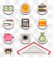 Bank Building And Icon Vector Picture Ai Free Download - Smart Device png