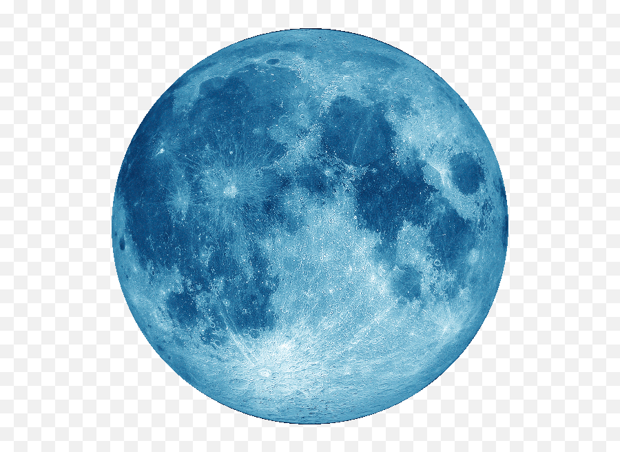 Blue Moon Isolated Icon 300px - Transparent Blue Moon Gif Png,Full Moon Icon