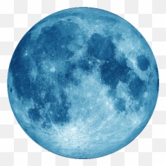 Blue Moon Isolated Icon 300px - Transparent Gif png