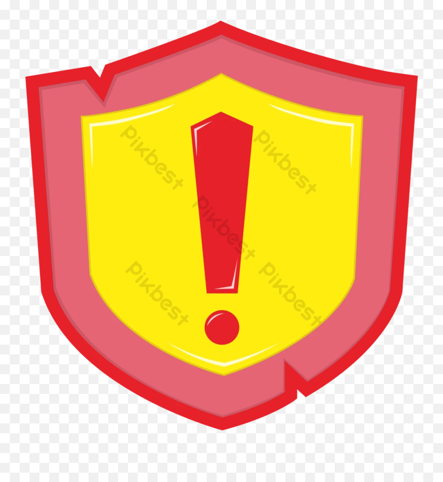 Red Attention Security Icon Ai Free Download - Pikbest Vertical Png,Red Exclamation Mark Icon