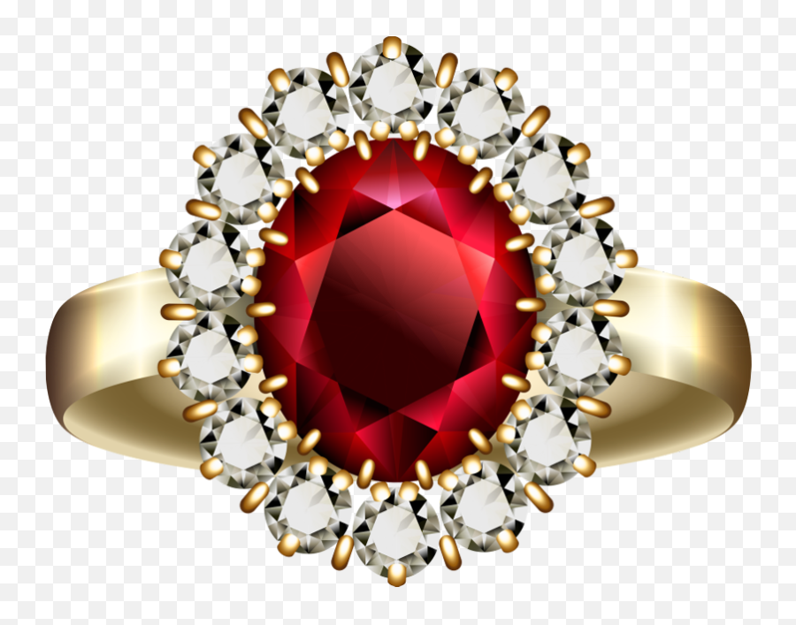 Diamonds Clipart Ruby Png Red Ring