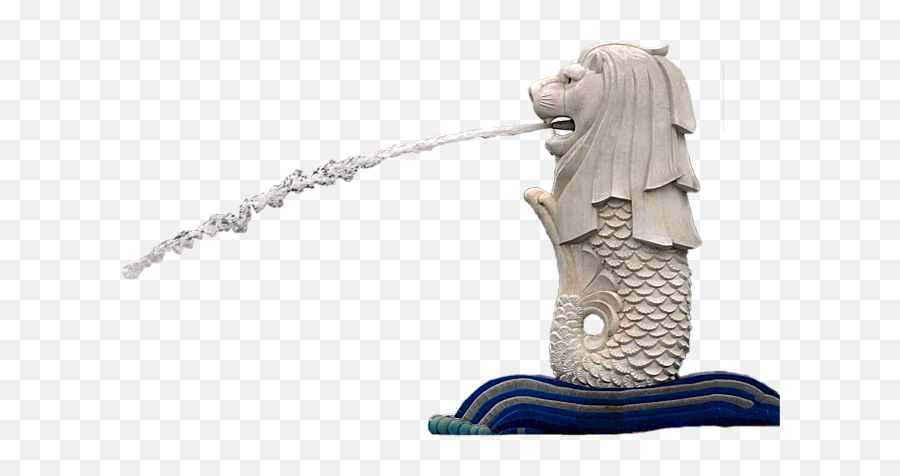 Download Head Merlion Singapore Of Symbol Bay Marina Clipart - Merlion Park Png,Icon On The Bay