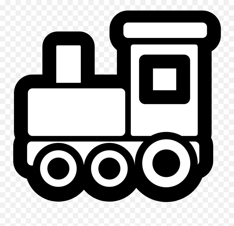 Train Clipart Free Large Images - Clipartix Black And White Train Clip Art Png,Soul Train Icon