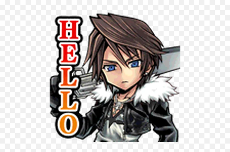 Final Fantasy Dissidia Character Pack Vol02 Sticker - Final Fantasy Phone Sticker Png,Cloud Strife Icon