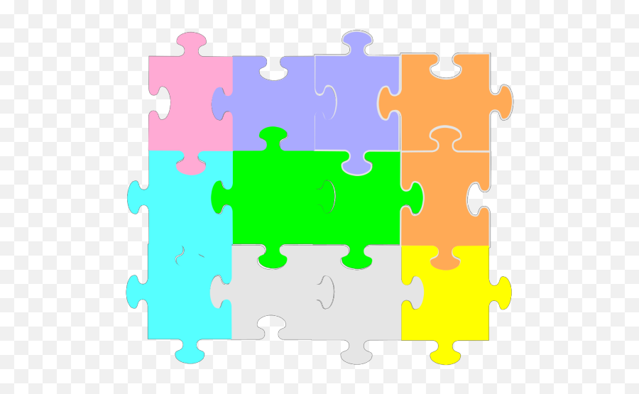 Jigsaw Puzzle 4 Pieces Png Svg Clip Art For Web - Download 6 Puzzle Pieces Png,Icon Puzzles
