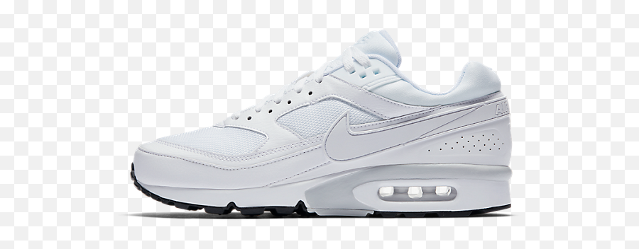 Nike Air Max Bw Whitewhite - Pure Platinum 881981100 Sneakers Png,White Nike Logo Transparent