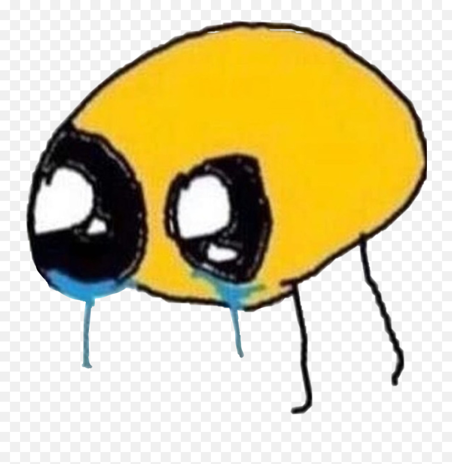 Sobbing cursed emoji