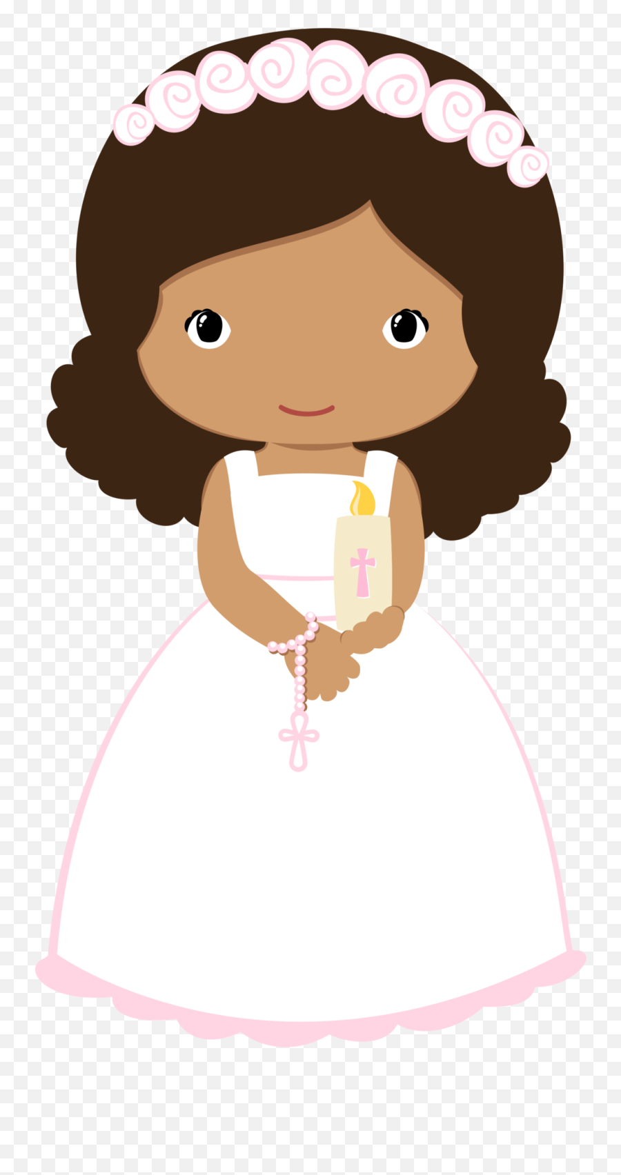 Communion Girl Png Wave Hair Image - Clipart Communion Girl Png Wave Hair,Waves Hair Png