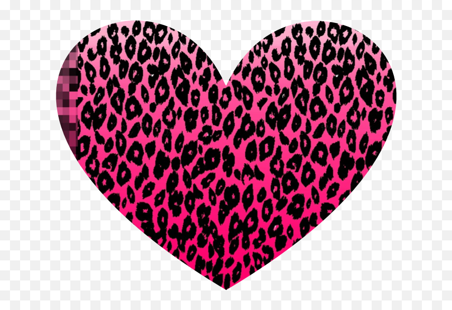 Heart Clipart Leopard Print - Piel De Leopardo Png,Cheetah Print Png