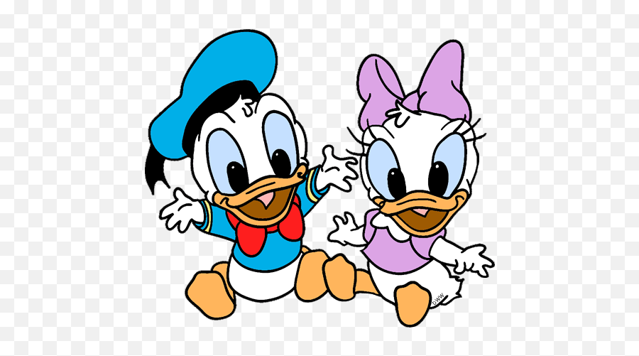 Download Free Png Donalddaisybabies2gif 500434 Pixels - Donald Duck Daisy Duck Baby,Duck Cartoon Png