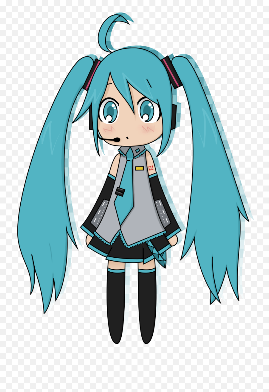 Download Hatsunemiku - Hatsune Miku Full Size Png Image Kolay Hatsune Miku Çizimi,Hatsune Miku Png