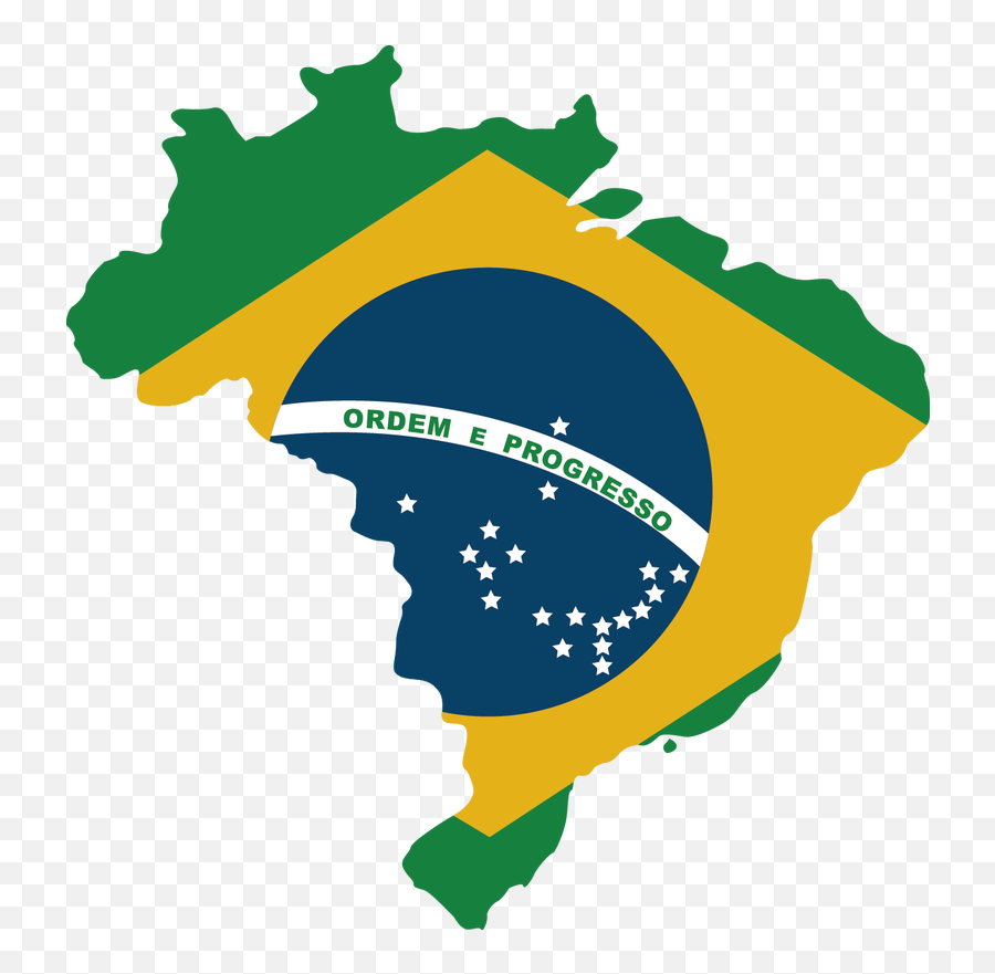 Download Brazil Flag - Full Size Png Image Pngkit Brazil Map Drawing,Brazil Flag Png