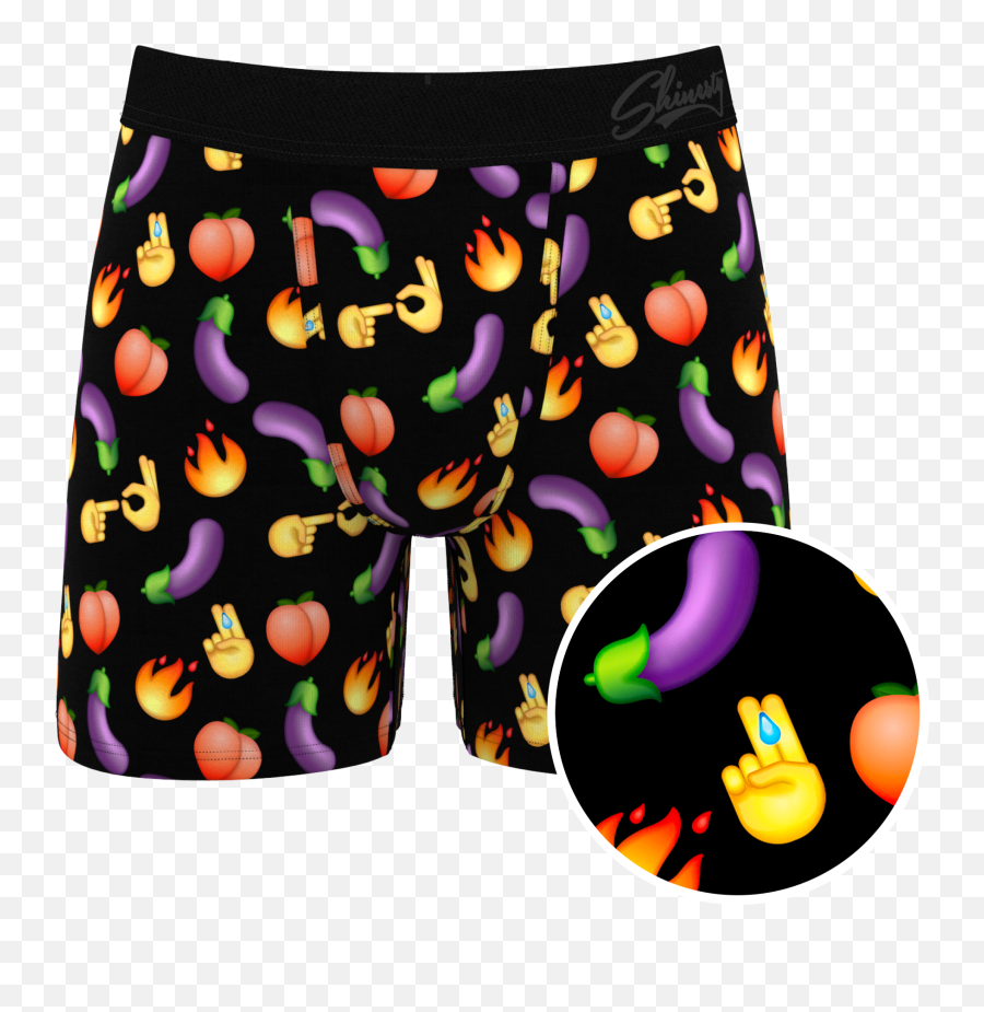 The Emoji Orgy Ball Hammock Boxers - Boxers Emoji Png,Purple Emoji Png